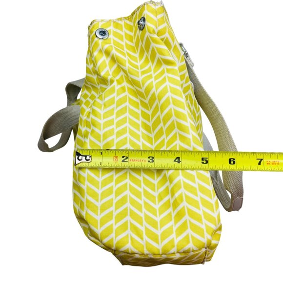 Kipling Yellow Herringbone Bag Crossbody or Shoulder Multiple Compartments - Picture 14 of 14